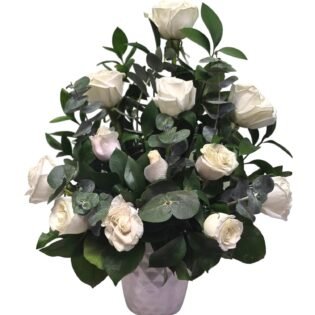 Fresh Flower Bouquet with Vase | Designed by Marilu Herrera | 5