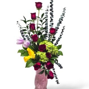 Fresh Flower Bouquet with Vase | Designed by Marilu Herrera | 8