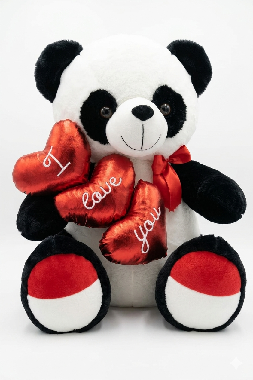 oso con trs corazones 1 - Forever Floral Gifts