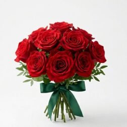 Classic Devotion" – 24 Premium Red Roses Bouquet