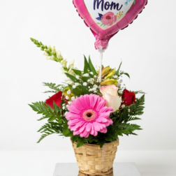 Mother's Day Flower Basket with Mom Balloon - Forever Floral Gifts.