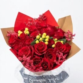 24 Red Garden Roses