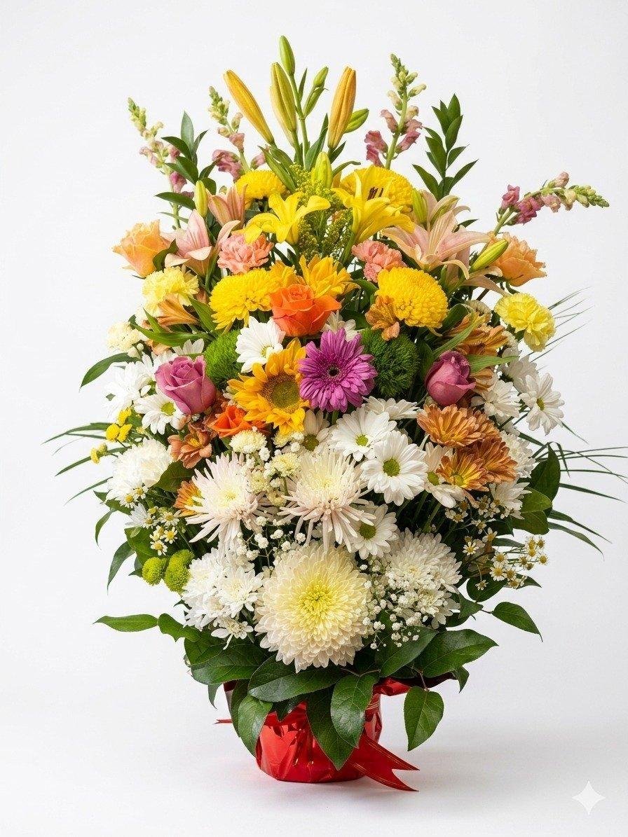 Vibrant Mixed Bouquet in Vase