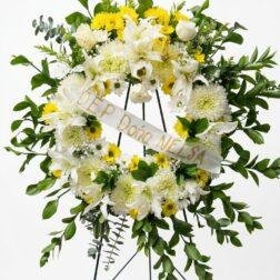 Eternal Light" Standing Funeral Wreath