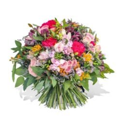 Romantic Mixed Flower Bouquet | Roses & Carnations | NYC Flower Delivery