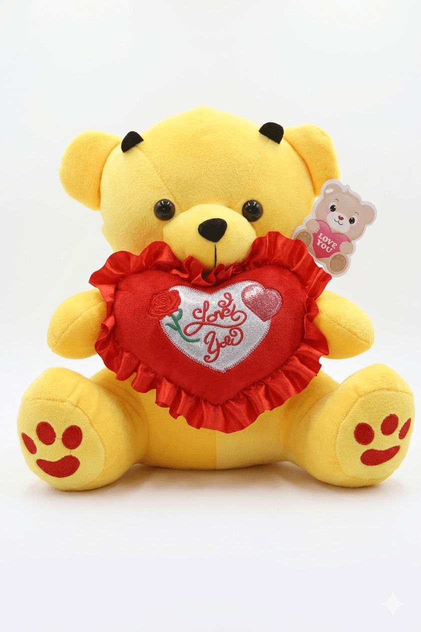 Golden Heart-Holding Anniversary Plush