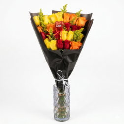 Sunset Glow Rose Bouquet